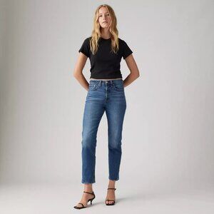 Levi's Wedgie Straight Fit Women's Jeans in Dark or Medium Wash